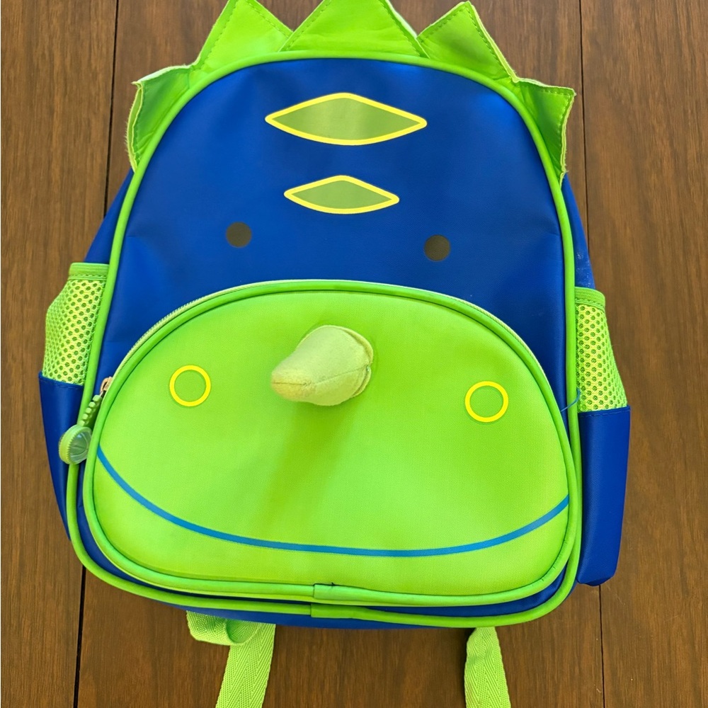 Blue and Green Dinosaur Backpack by S.cool